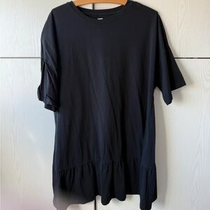 F&F Black Boxy T-Shirt with Short Sleeves